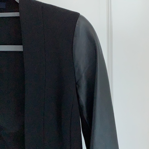 Madewell blazer with leather sleeves size 0 - Picture 5 of 7